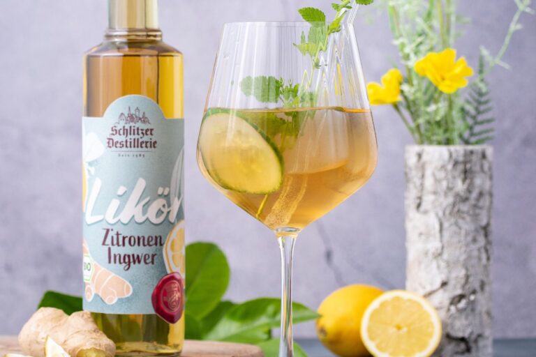 Yellow Spritz: Erfrischender Zitrone-Ingwer Cocktail