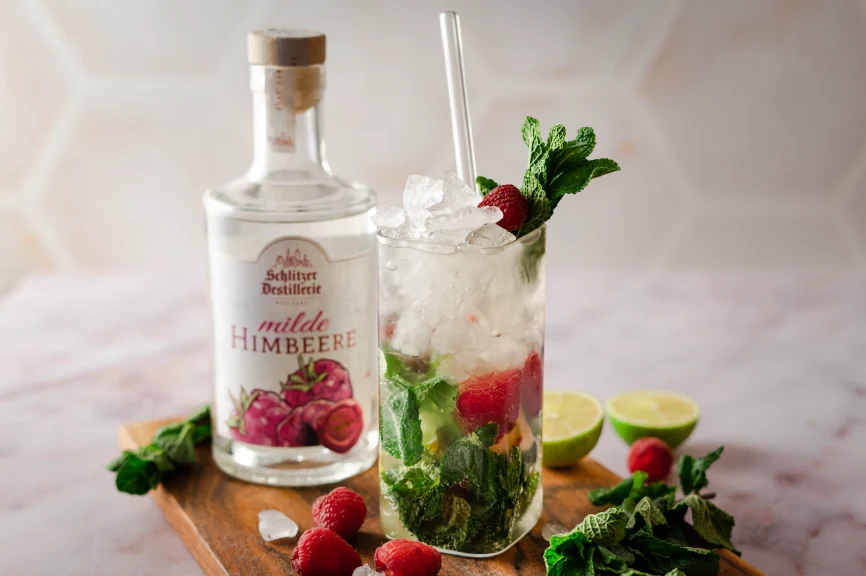 Himbeere Mule Cocktail