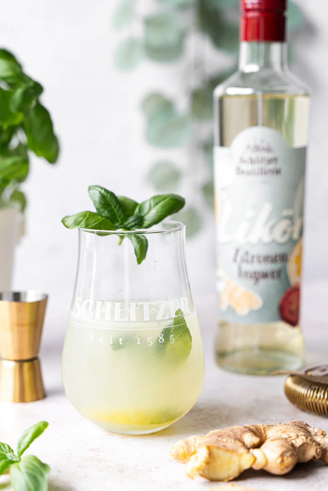 Frozen Ginger Basil Smash