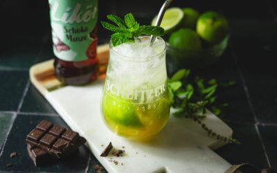 Chocolate Mint Mojito mit Schlitzer Schoko Minze Likör