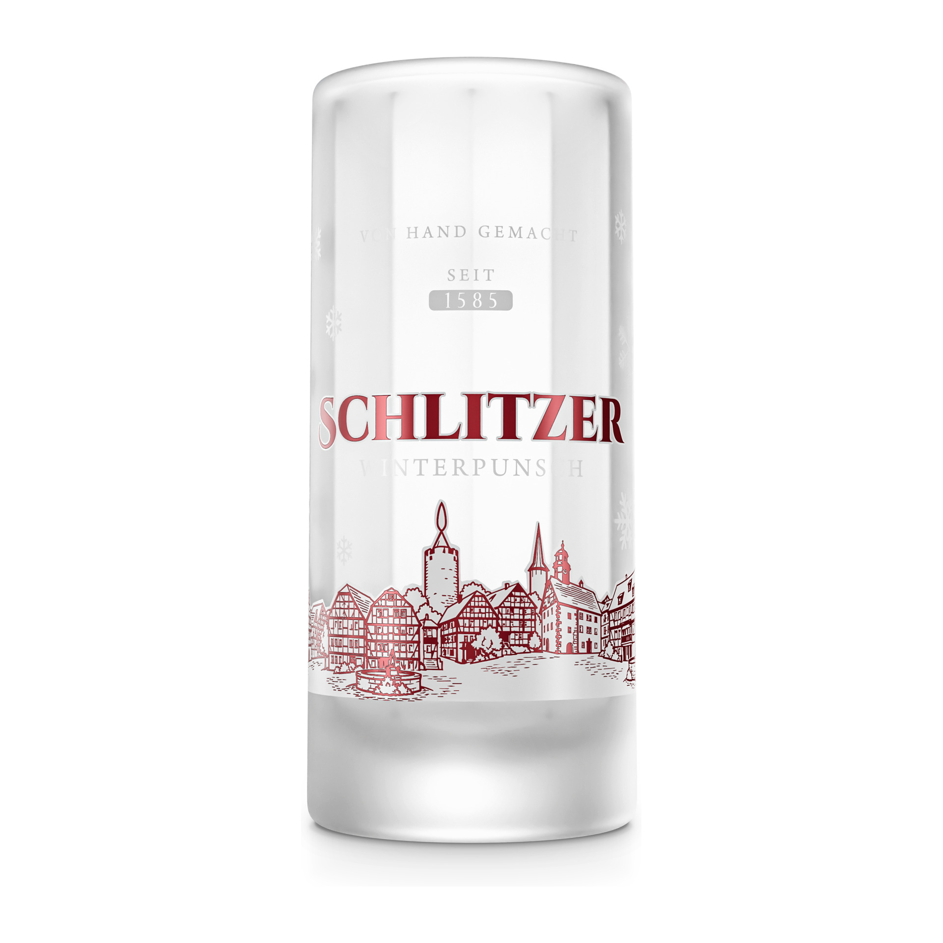 Schlitzer Weihnachtstasse aus Glas – Glühweintasse 0,2 l Schlitzer Weihnachtstasse aus Glas – Glühweintasse 0,2 l