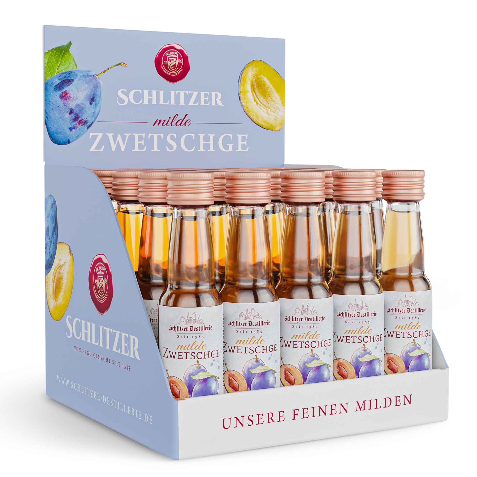 Milde Zwetschge Milde Zwetschge – als Miniaturflasche | Schlitzer Destillerie