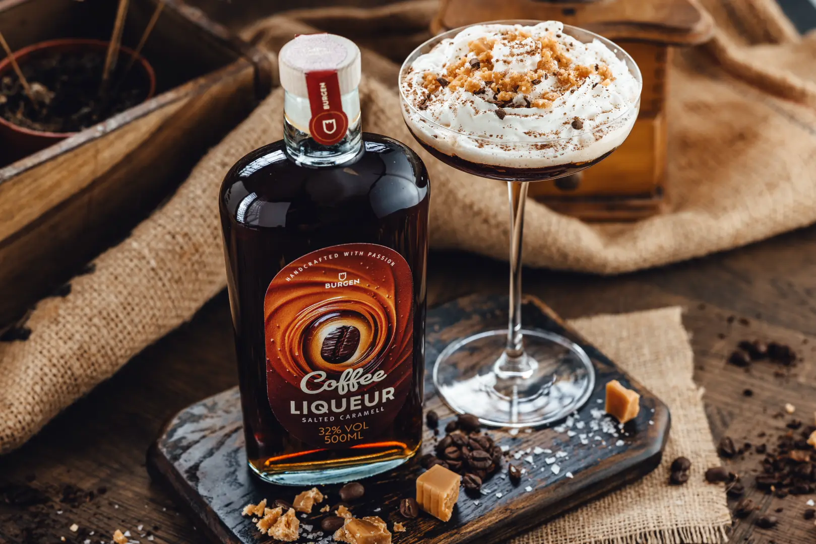 Burgen Coffee Liqueur Salted Caramel | Schlitzer Destillerie
