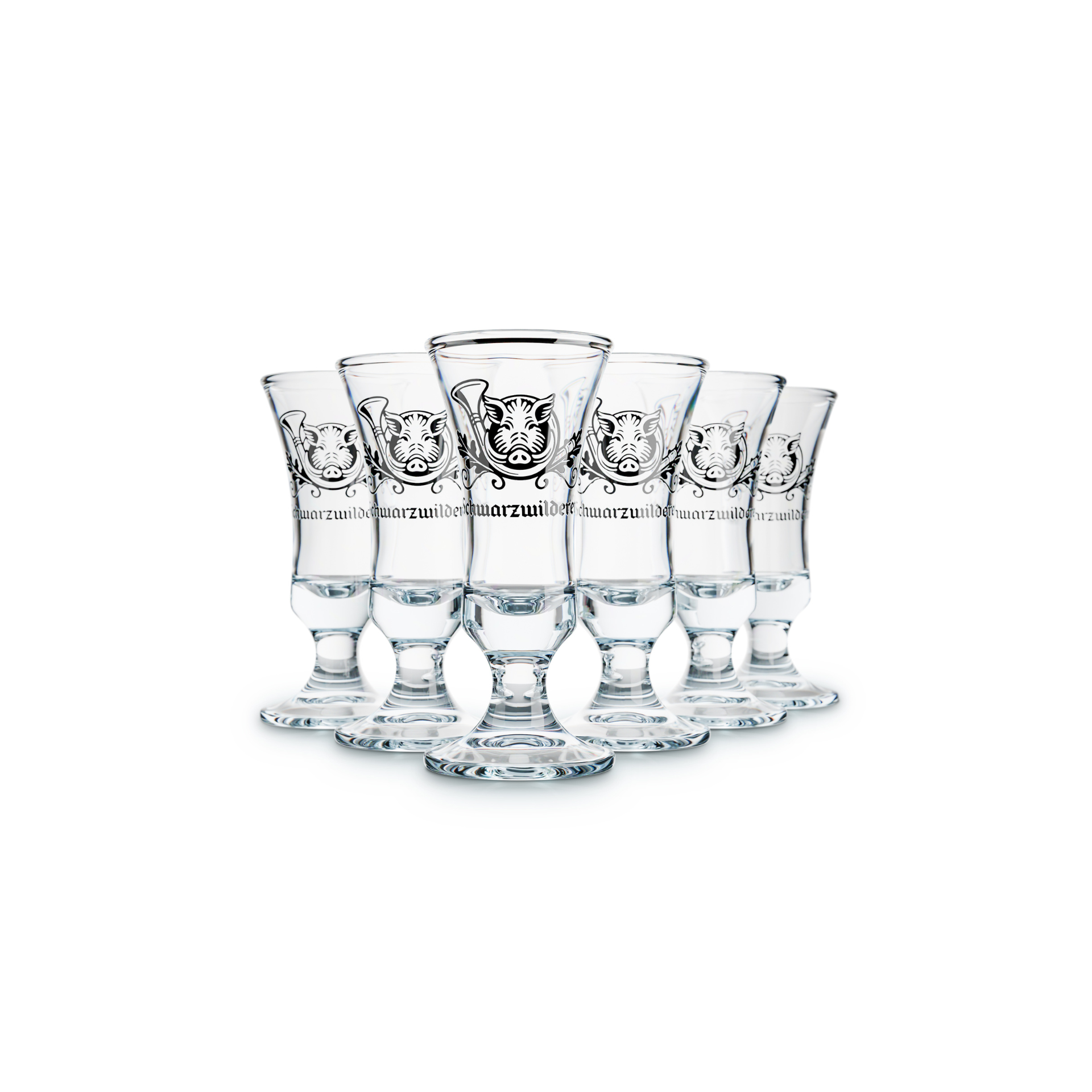 Schwarzwilderer Schnapsglas
