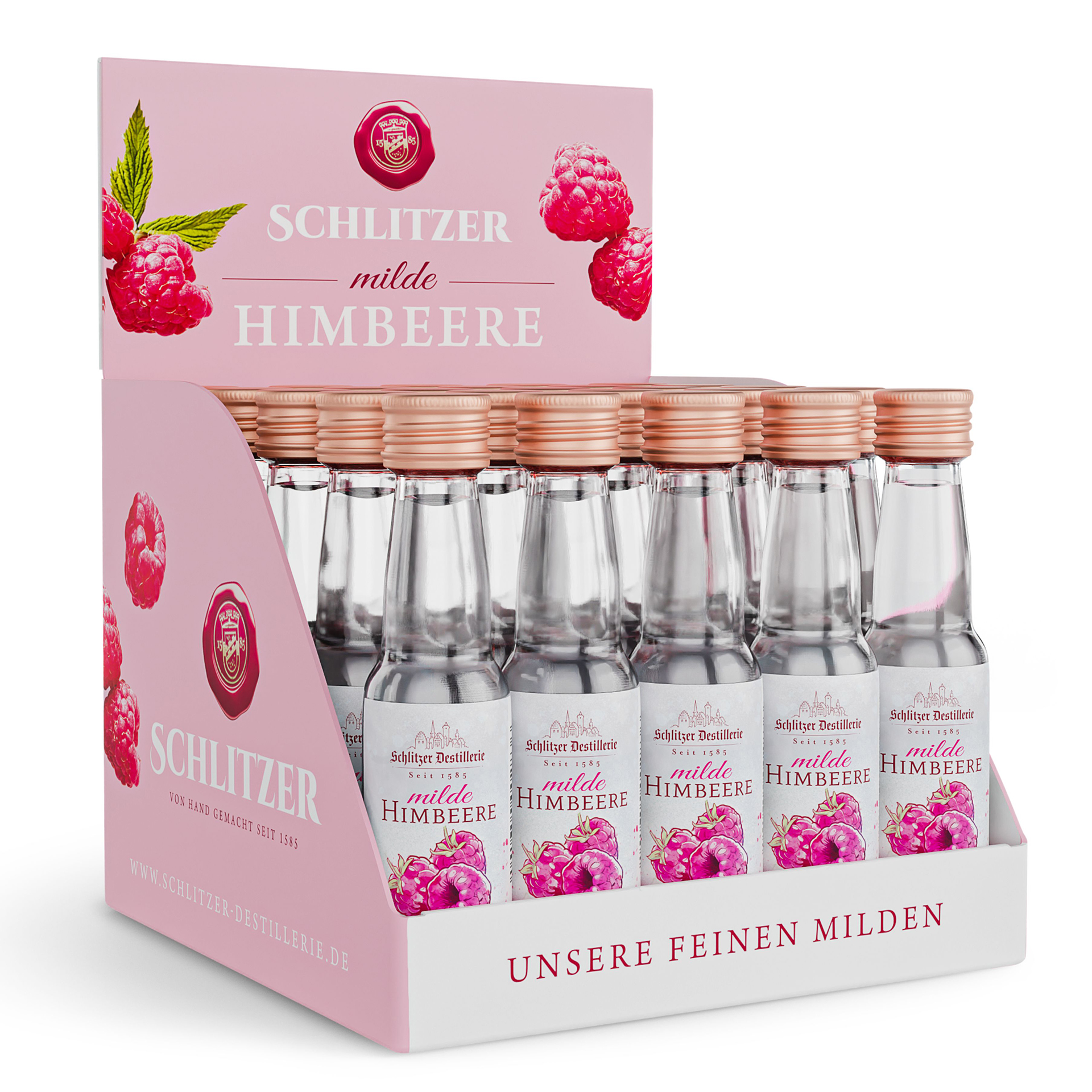 Milde Himbeere Milde Himbeere – als Miniaturflasche | Schlitzer Destillerie