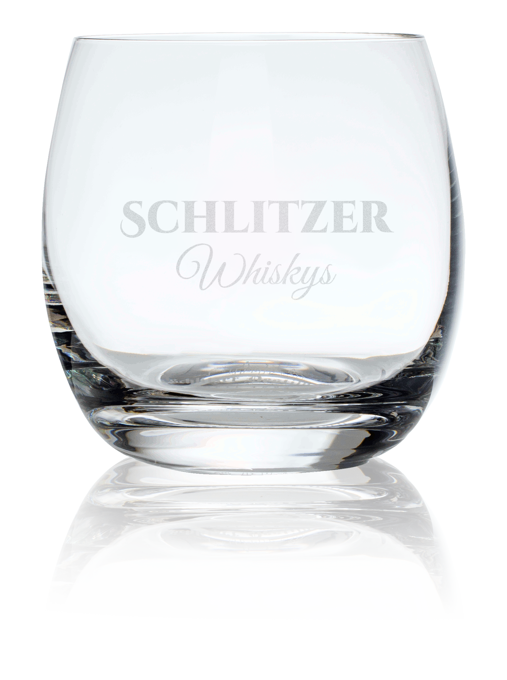 Schlitzer-Whisky-Tumbler-Spiegelung Schlitzer Whisky Glas