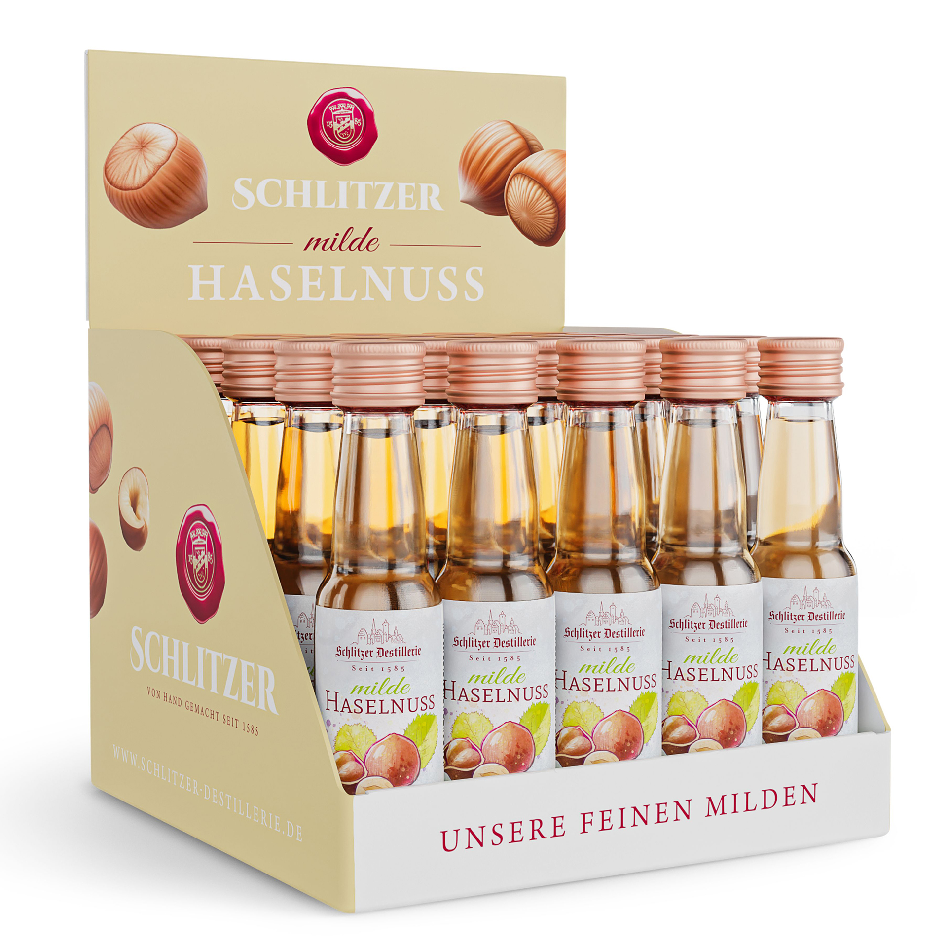 Milde Haselnuss Milde Haselnuss – als Miniaturflasche | Schlitzer Destillerie