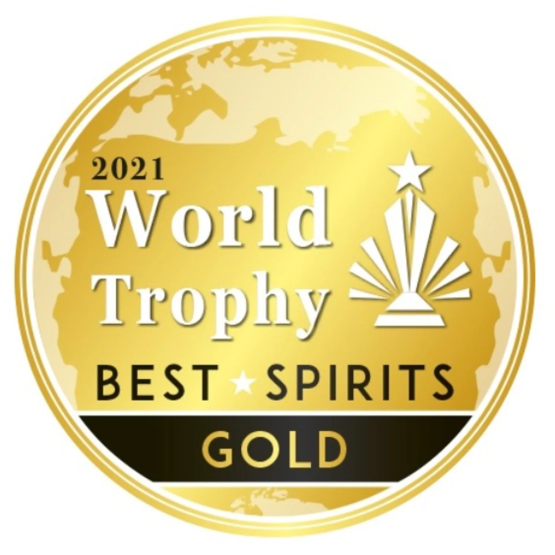 Goldauszeichnung der Schlitzer Destillerie bei der World Trophy 2022 Goldmedaille der World Trophy vor dunklem Hintergrund mit Schriftzug „Schlitzer Destillerie – Auszeichnung Gold 2022 – World Trophy“, symbolisiert Auszeichnung für hochwertige Spirituosenqualität.