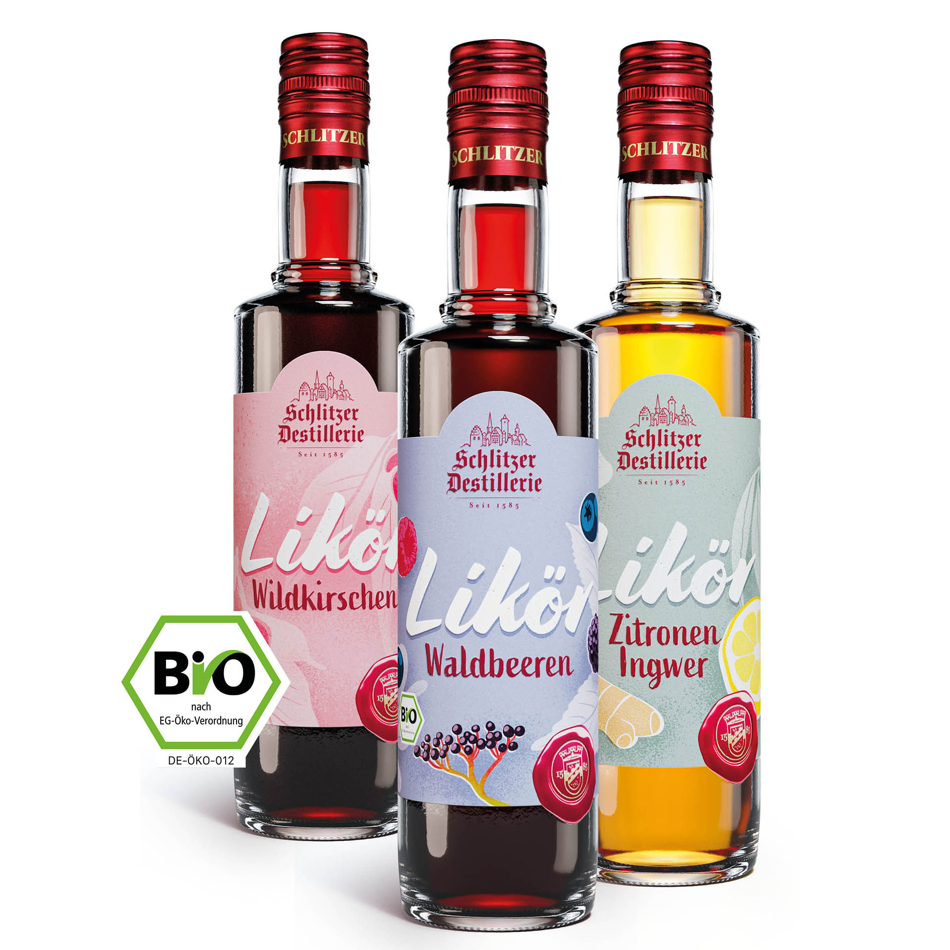 Bio Likör Set von Schlitzer Destillerie – Hochwertige Spirituosen aus Deutschland Bio-Likör Set von Schlitzer Destillerie - Hochwertige Auswahl an handgefertigten Bio-Likören in stilvollen Flaschen, perfekt für Genussmomente oder als Geschenkidee.